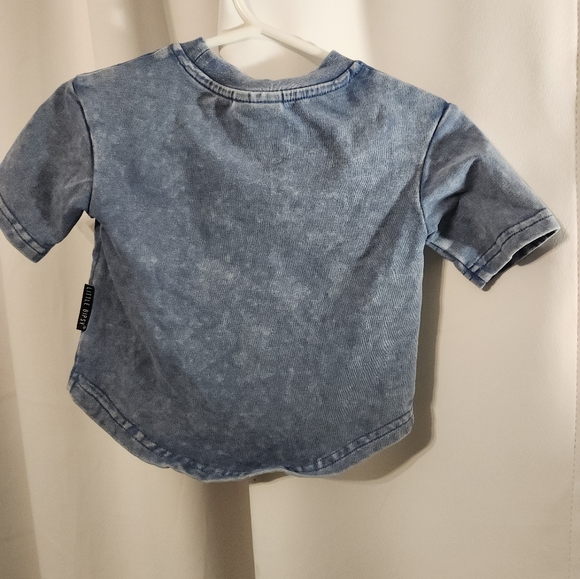 Little Bipsy 0-3m blue shirt - Picture 3 of 3